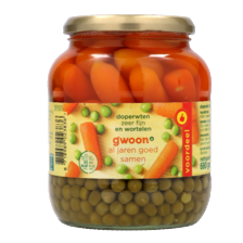g'woon doperwten & wortelen